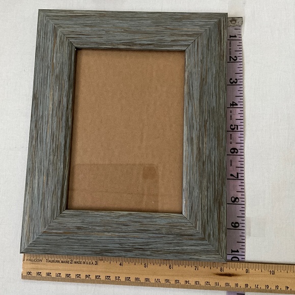 Wooden Table Top Frame 5x7 Blue Grey - Picture 3 of 10